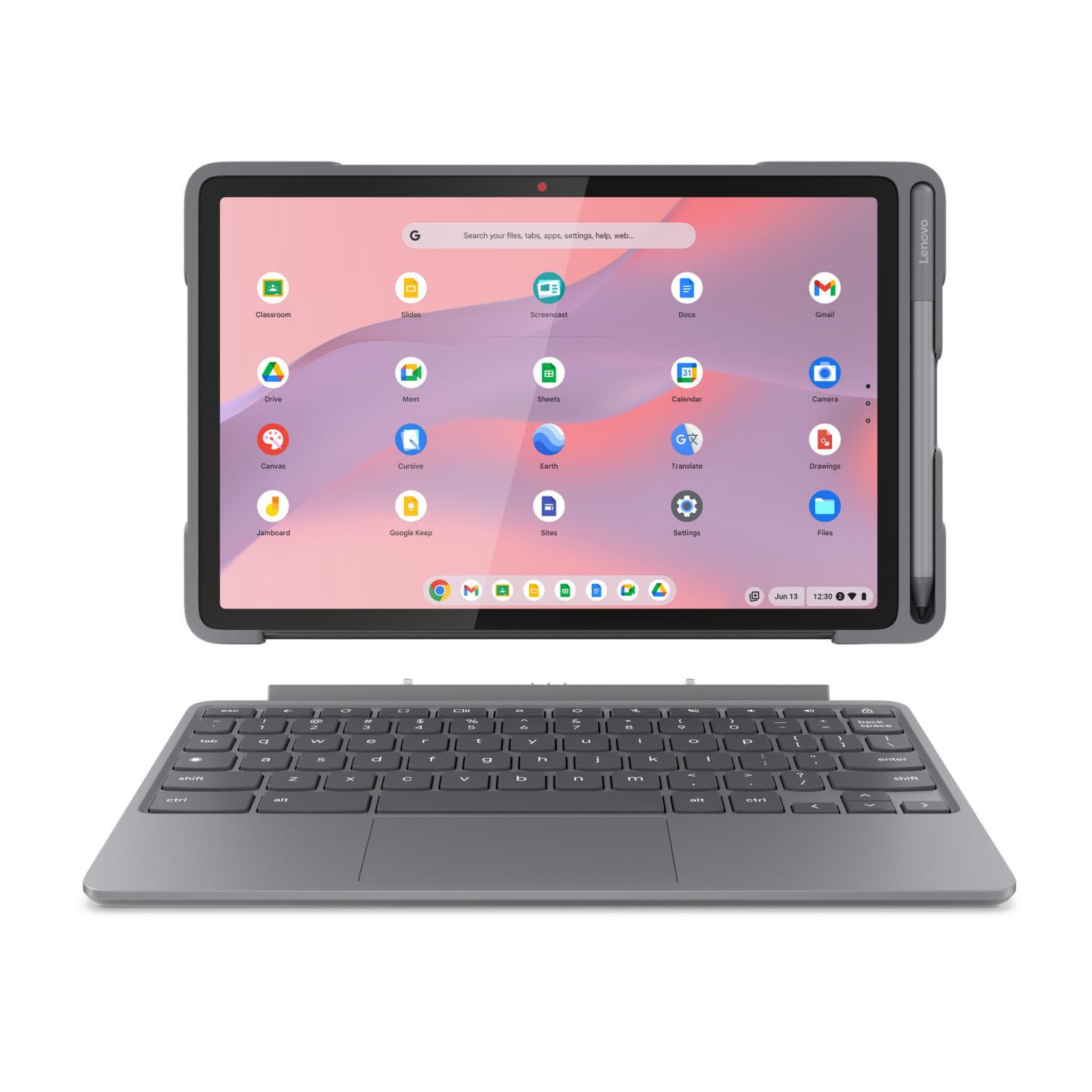 Voir la diapositive 2 : Lenovo Lenovo chromebook duet edu g2 mediatek kompanio 64 go 27,8 cm (10.9 ) 8 go wi-fi 6 (802.11ax) chromeos gris