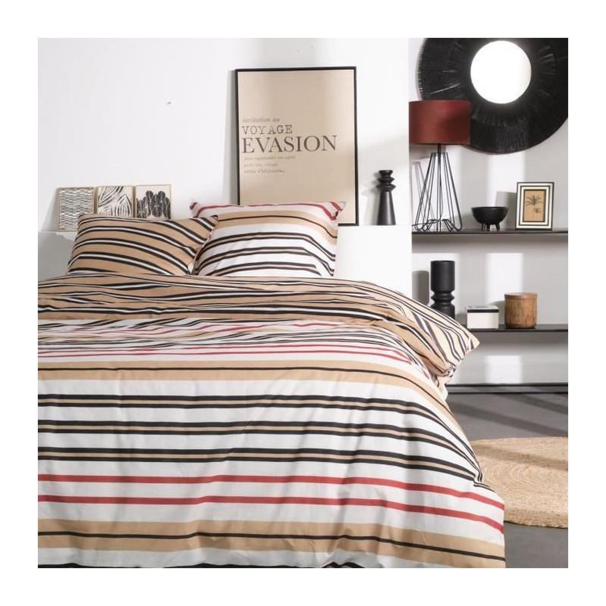 Voir la diapositive 1 : Today Parure de lit 2 personnes - TODAY - Sunshine 14.24 - 220 x 240 cm - 100% Coton imprimé