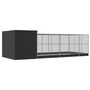 Voir la diapositive 5 : VIDAXL Voliere avec extension argente 704x303x216 cm acier