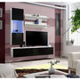 Voir la diapositive 4 : Paris Prix Meuble TV Mural Design  Fly III  170cm Noir & Blanc