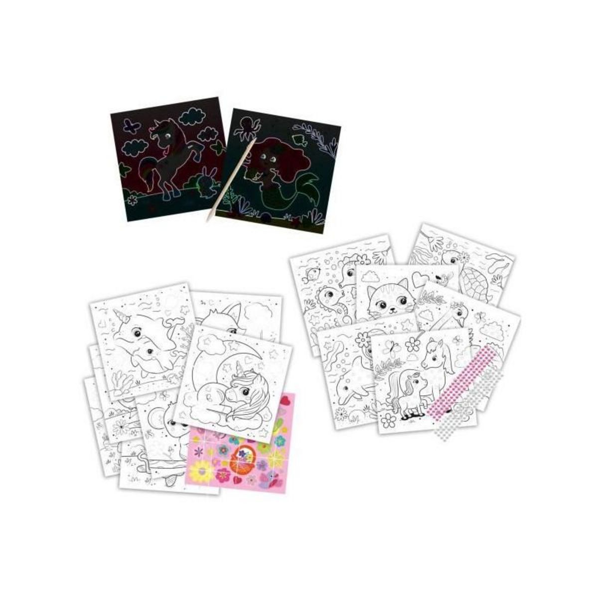 SES Creative Cahier d'activités de coloriage a paillettes 3 en 1