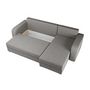 Voir la diapositive 2 : BEST MOBILIER Harvey - canapé d'angle réversible - 4 places - convertible avec coffre - en tissu