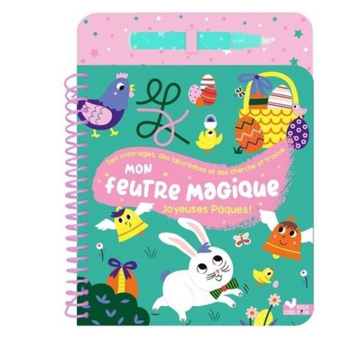 MON FEUTRE MAGIQUE JOYEUSES PAQUES ! AVEC 1 FEUTRE A RESERVOIR D'EAU, Lapeyre Emilie