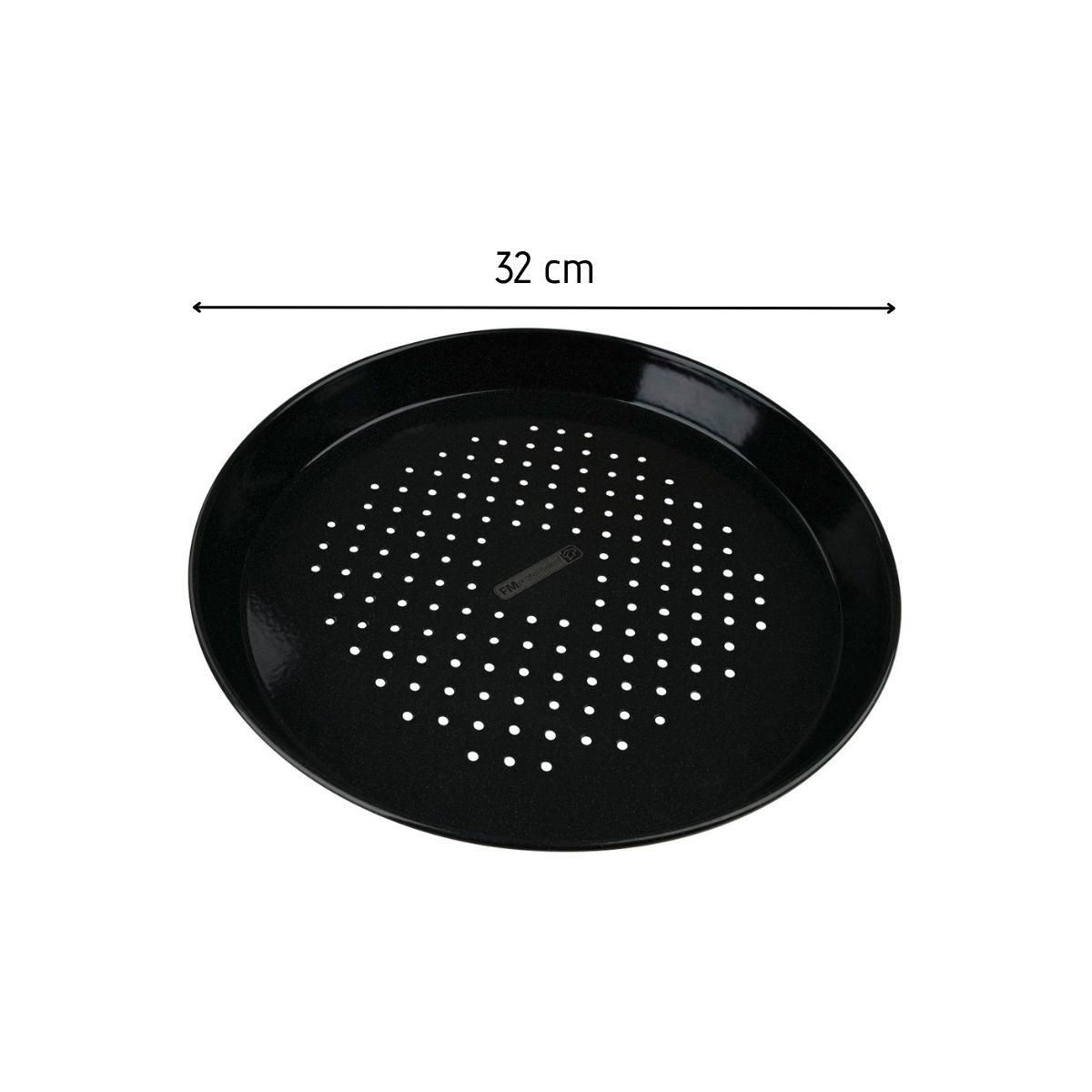 FM PROFESSIONAL Lot de 2 plaques à pizza perforées rondes, four et barbecue 32 cm FM Professional Barbecue