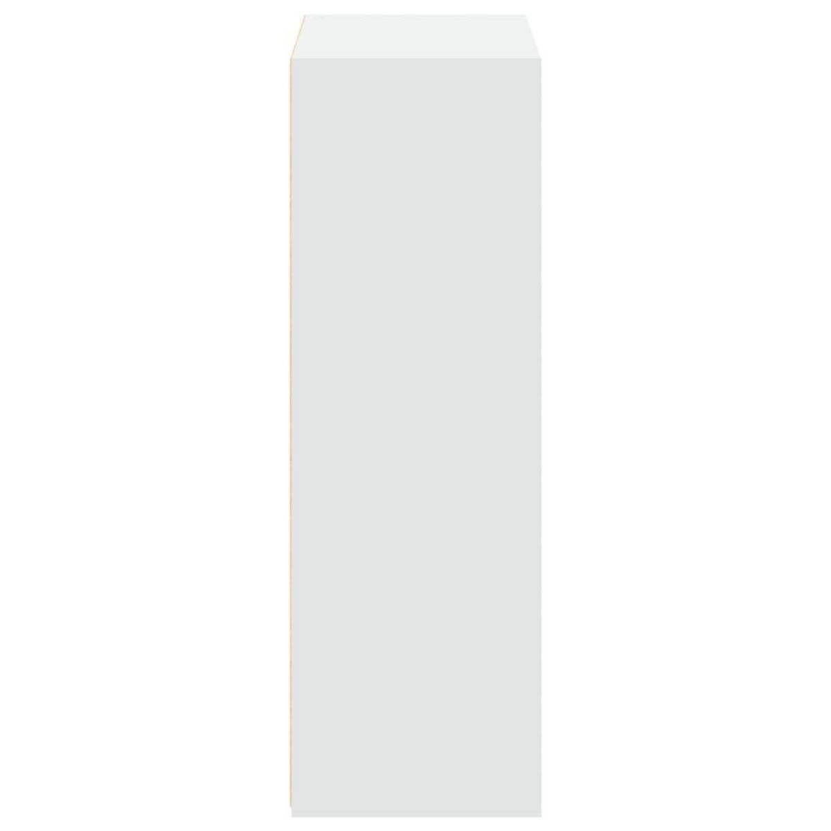 VIDAXL Buffet haut blanc 70x41x124 cm bois d'ingenierie