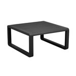 Proloisirs Table basse de jardin Tonio graphite - Aluminium - 80 x 80 cm - Plateau à latte