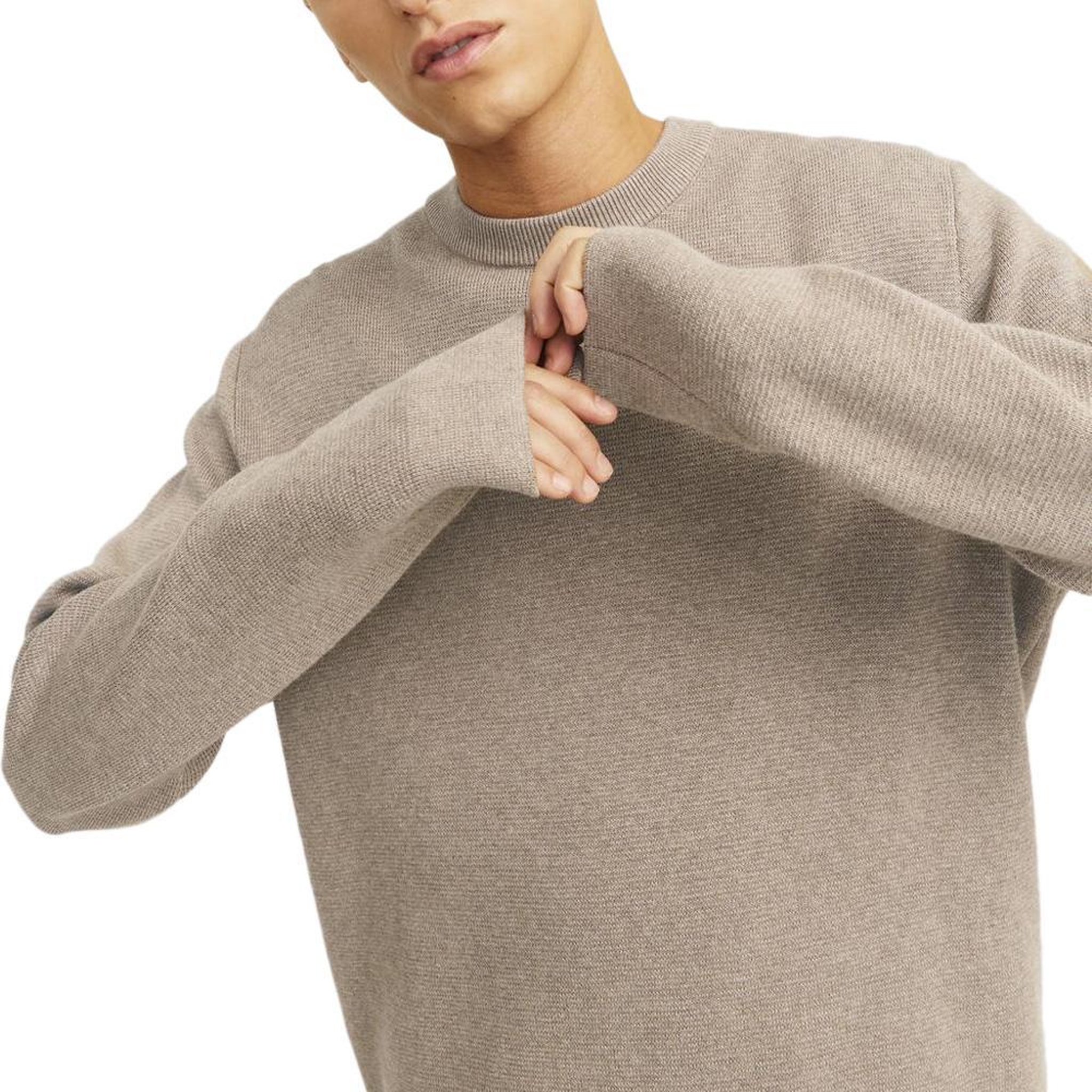 Voir la diapositive 2 : Jack & Jones Pull Greige Homme Jack & Jones Stitch