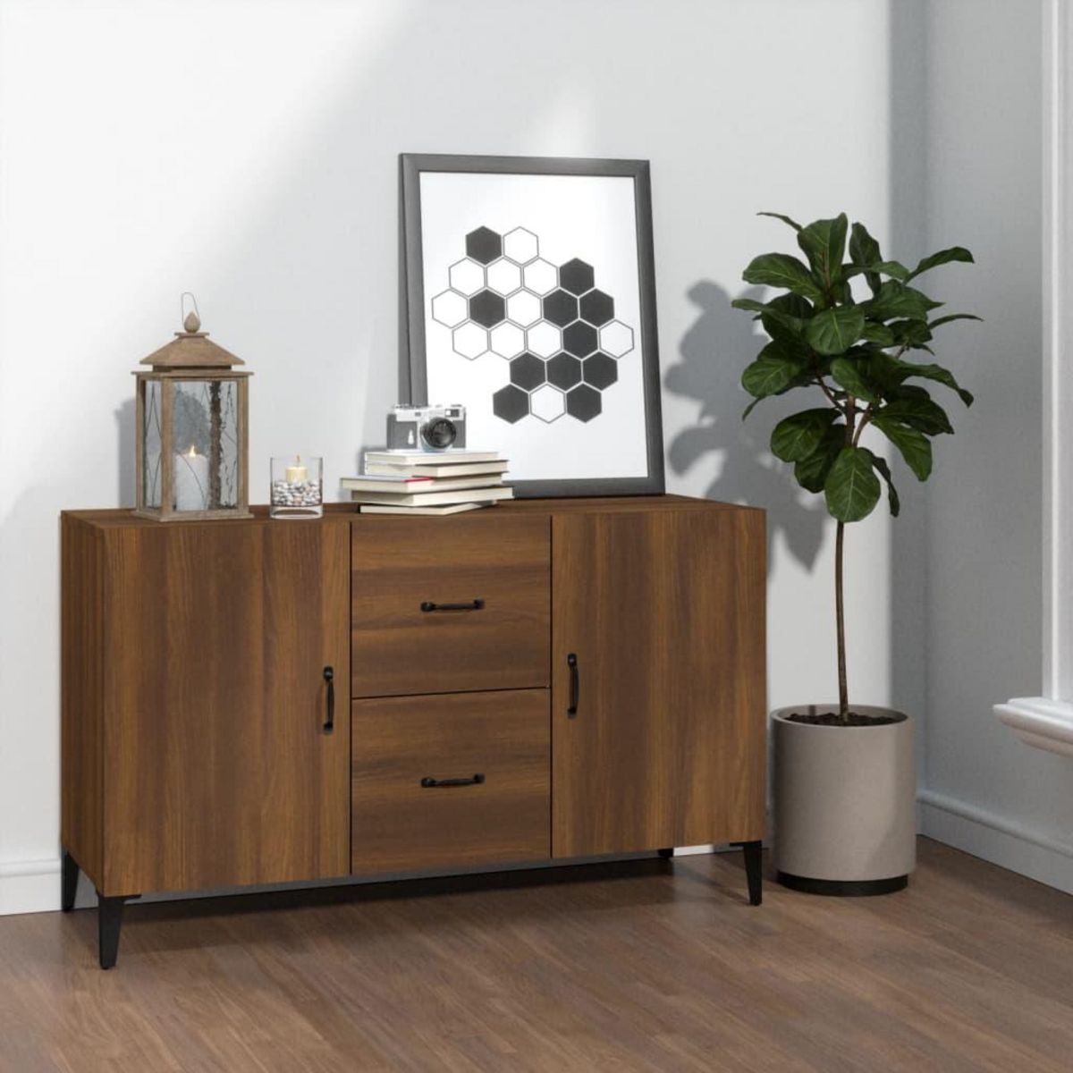 VIDAXL Buffet chene marron 100x36x60 cm bois d'ingenierie