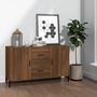 Voir la diapositive 1 : VIDAXL Buffet chene marron 100x36x60 cm bois d'ingenierie