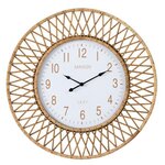 Paris Prix Horloge Murale en Rotin  Wonder  61cm Naturel