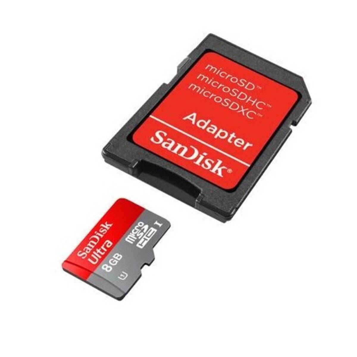 SANDISK Micro SDHC 8 Go Ultra + Adaptateur - Carte mémoire