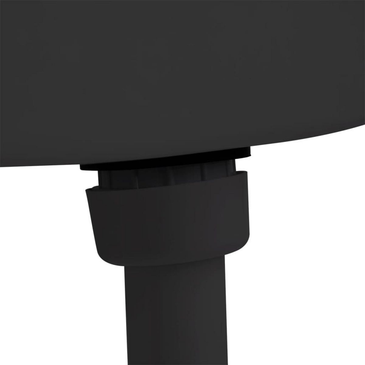 VIDAXL Reservoir de toilette avec entree d'eau inferieure 3/6 L Noir