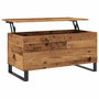 Voir la diapositive 5 : VIDAXL Table basse vieux bois 90x44,5x45 cm bois d'ingenierie