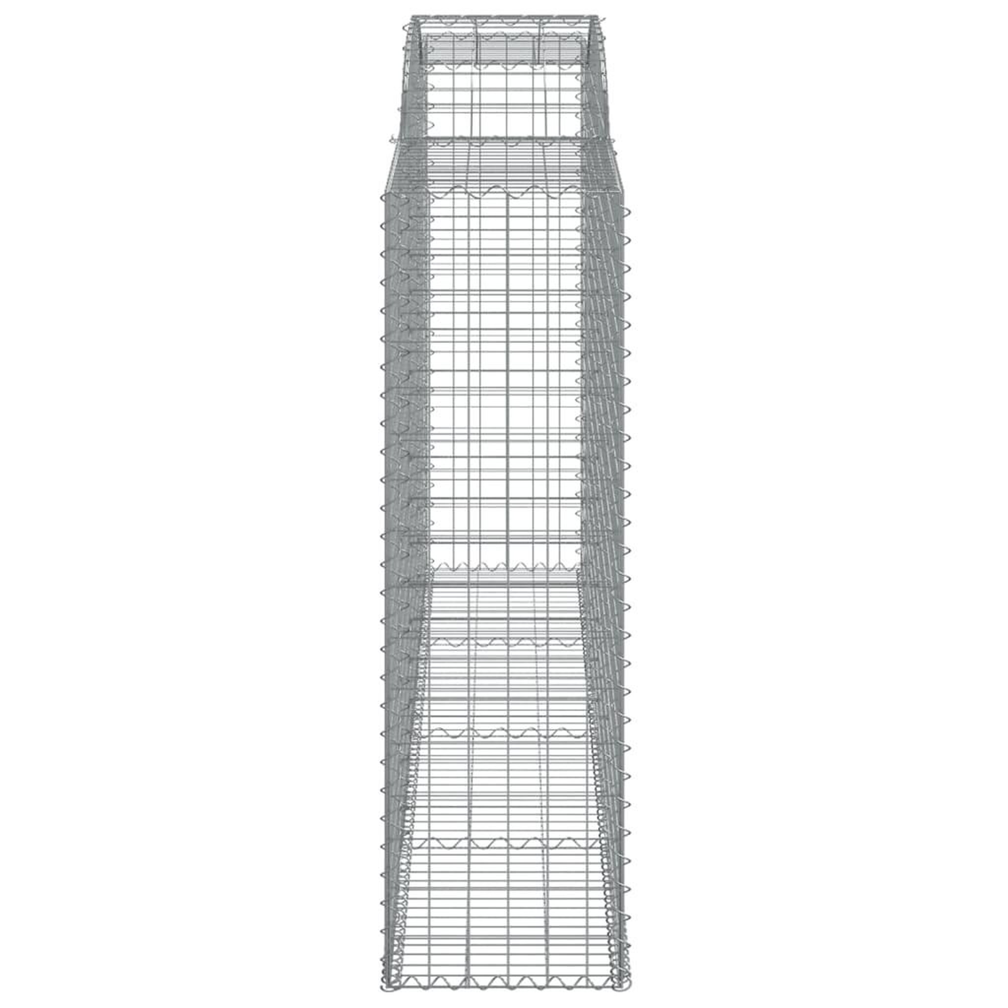 Voir la diapositive 4 : VIDAXL Panier de gabions arque 300x50x160/180 cm Fer galvanise