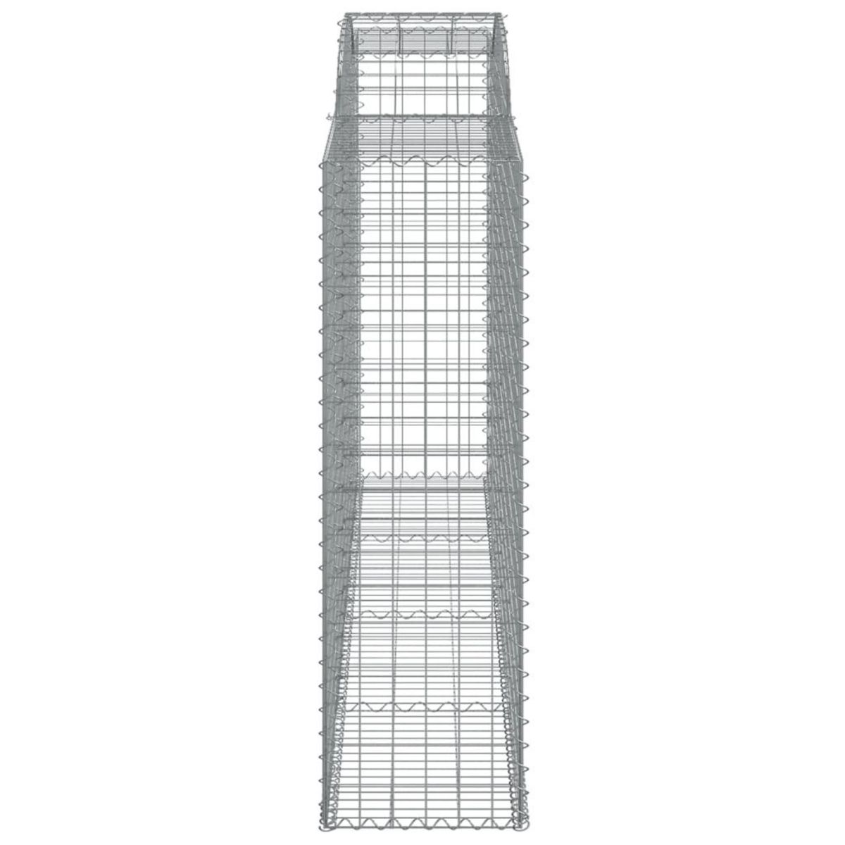 VIDAXL Panier de gabions arque 300x50x160/180 cm Fer galvanise