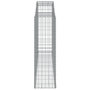 Voir la diapositive 4 : VIDAXL Panier de gabions arque 300x50x160/180 cm Fer galvanise