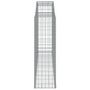 Voir la diapositive 4 : VIDAXL Panier de gabions arque 300x50x160/180 cm Fer galvanise