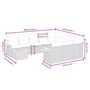 Voir la diapositive 6 : VIDAXL Salon de jardin 11 pcs avec coussins gris resine tressee