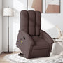 Voir la diapositive 1 : VIDAXL Fauteuil inclinable de massage Marron fonce Tissu