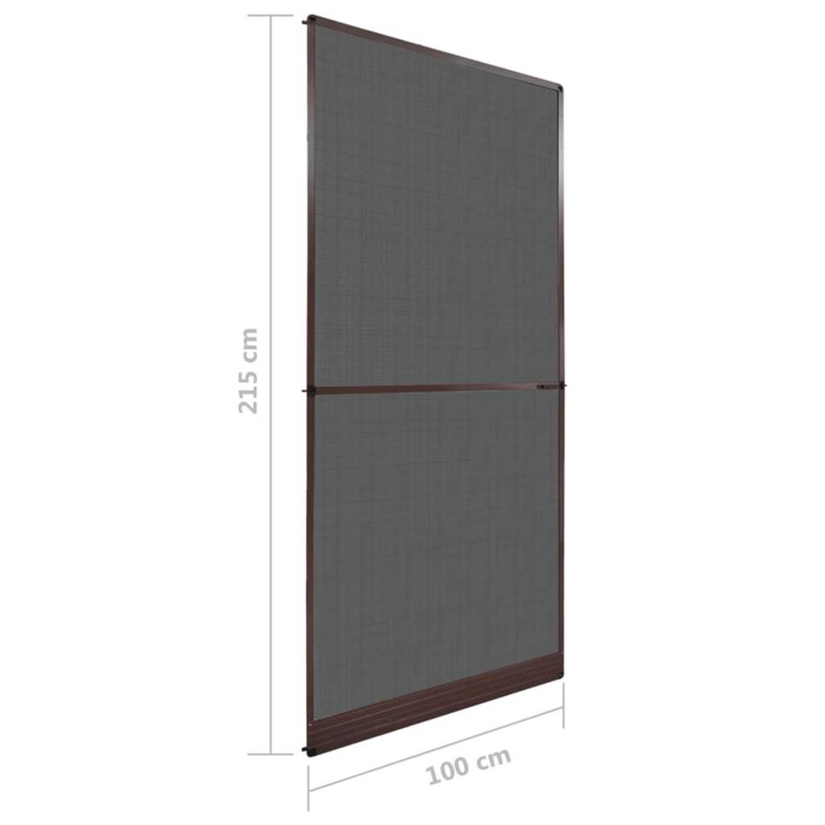 VIDAXL Moustiquaire a charniere pour portes Marron 100x215 cm