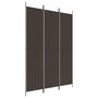 Voir la diapositive 2 : VIDAXL Cloison de separation 3 panneaux Marron 150x220 cm Tissu