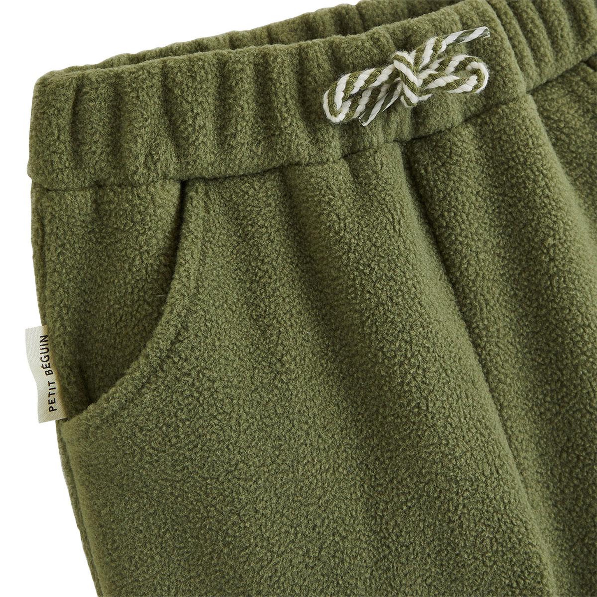 Voir la diapositive 3 : PETIT BEGUIN Pantalon bébé en polaire pistache
