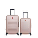 SWISS KOPPER SWISS KOPPER - LOT DE 2 - Valises grand format et weekend WIL. Coloris disponibles : Rose, Rouge, Beige, Gris