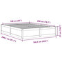 Voir la diapositive 6 : VIDAXL Cadre de lit sans matelas 160x200 cm bois massif de pin