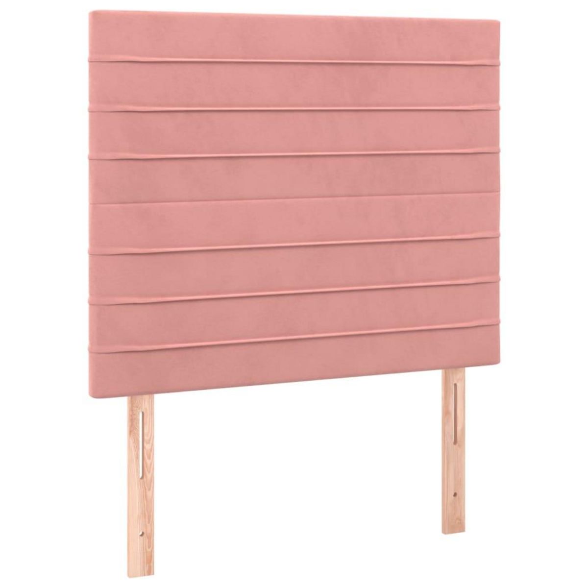 VIDAXL Tetes de lit 2 pcs Rose 80x5x78/88 cm Velours