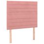 Voir la diapositive 2 : VIDAXL Tetes de lit 2 pcs Rose 80x5x78/88 cm Velours