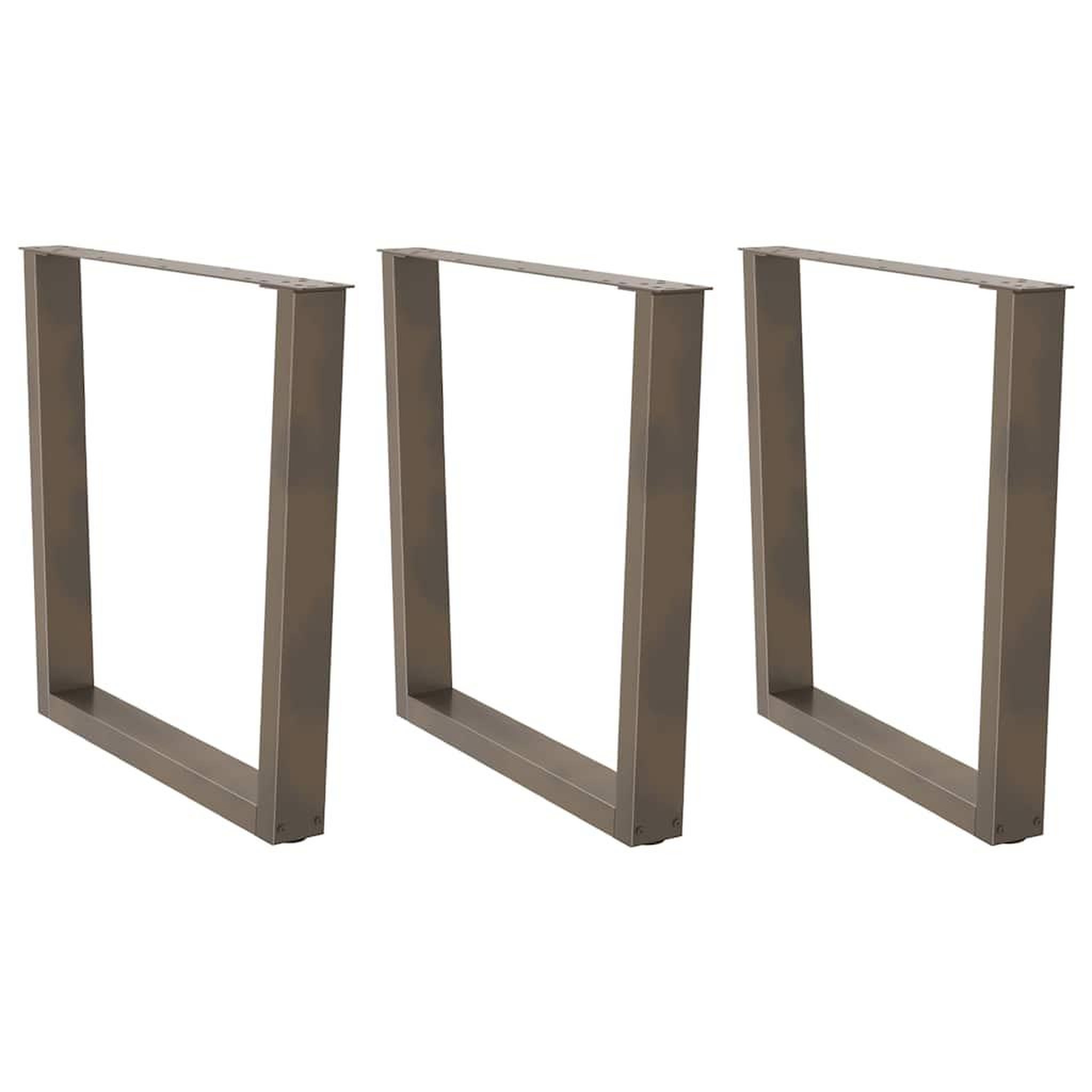 VIDAXL Pieds de table a manger forme de V 2 pcs 80x(72-73,3) cm acier