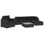 Voir la diapositive 2 : VIDAXL Salon de jardin 6 pcs avec coussins resine tressee noir
