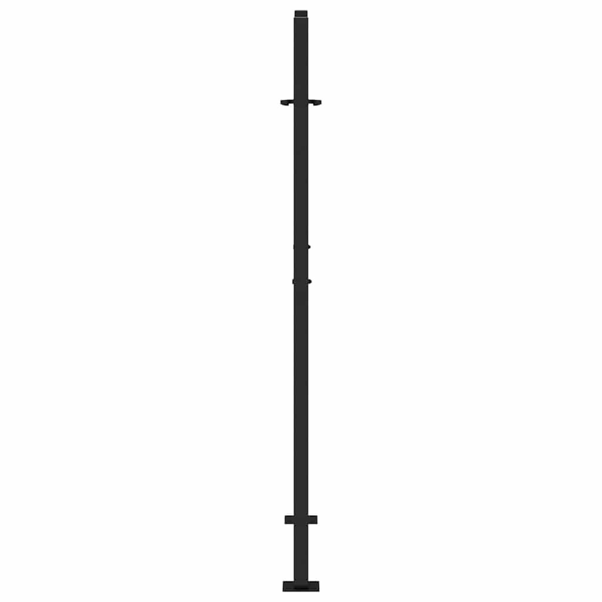 Voir la diapositive 5 : VIDAXL Portail de jardin noir 105x155 cm acier conception de flamme