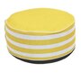 Voir la diapositive 1 : Paris Prix Pouf Gonflable Rayé  Bain de Soleil  56cm Jaune