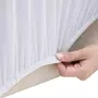 VIDAXL Housse extensible de canape Blanc Jersey de polyester