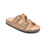 OZABI OZABI Sandales Mule 2 Boucles Nubuck Noir Beige Camel. Coloris disponibles : Marron, Noir, Beige