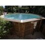 Voir la diapositive 2 : Ubbink Piscine bois Océa 4,30 x 1,20 m - Liner gris - Ubbink