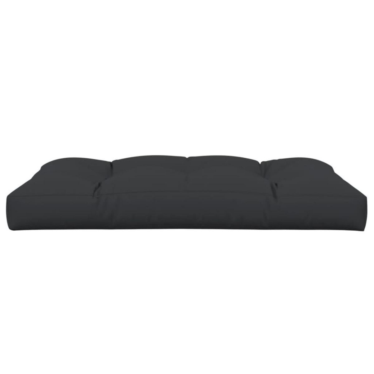 VIDAXL Coussin de palette noir 120x80x12 cm tissu