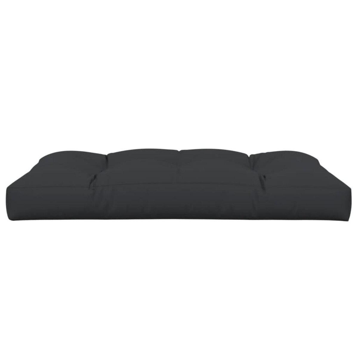 VIDAXL Coussin de palette noir 120x80x12 cm tissu