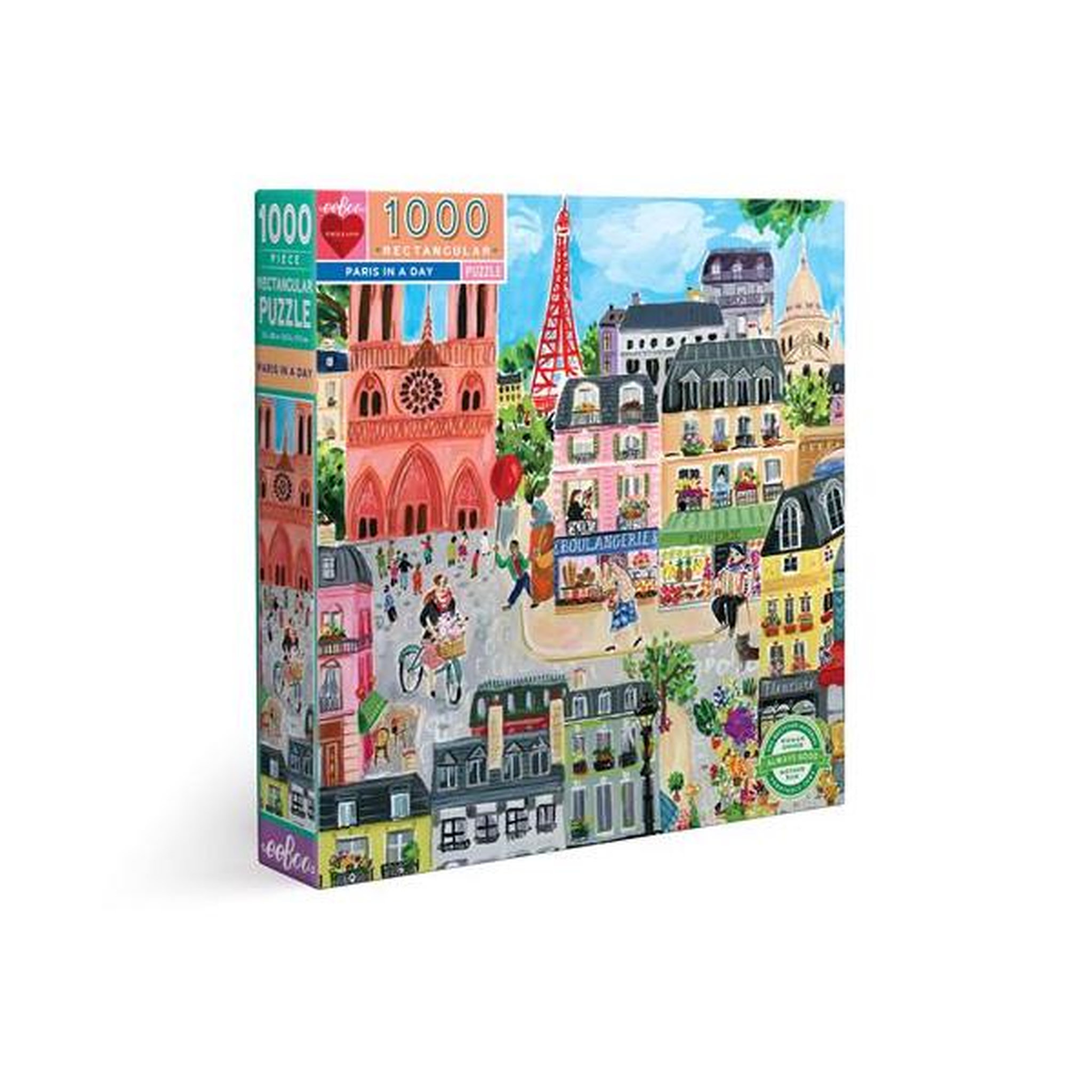 Eeboo Puzzle Eeboo Paris in a day 1000 pièces