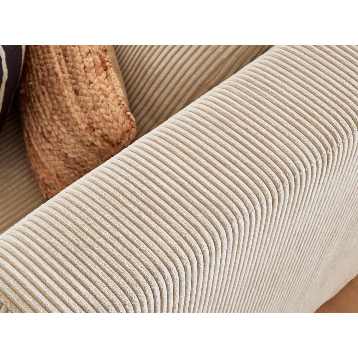 LISA DESIGN Victoire - canapé modulable d'angle gauche - 5 places - en velours côtelé