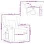 Voir la diapositive 6 : VIDAXL Fauteuil inclinable Creme Tissu