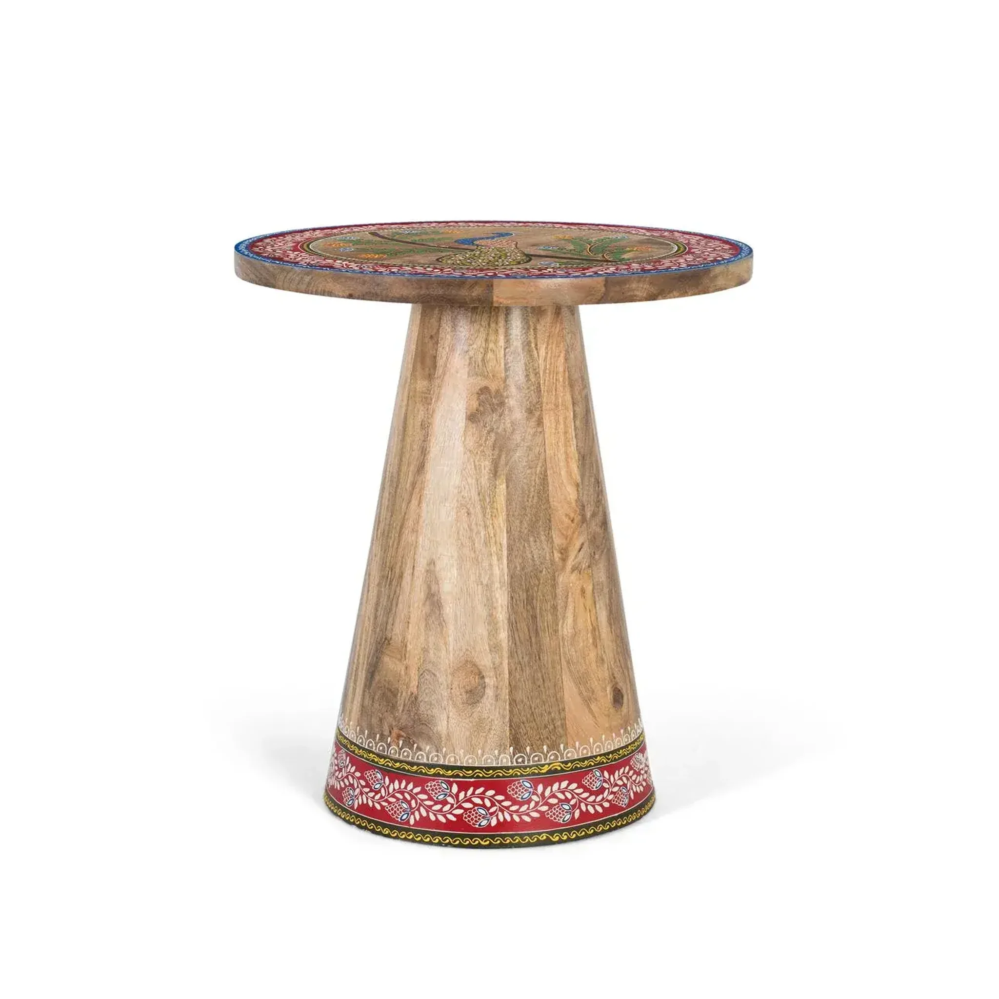GINER Y COLOMER SL Table d'appoint en bois de manguier 46 cm style artisanal ethnique