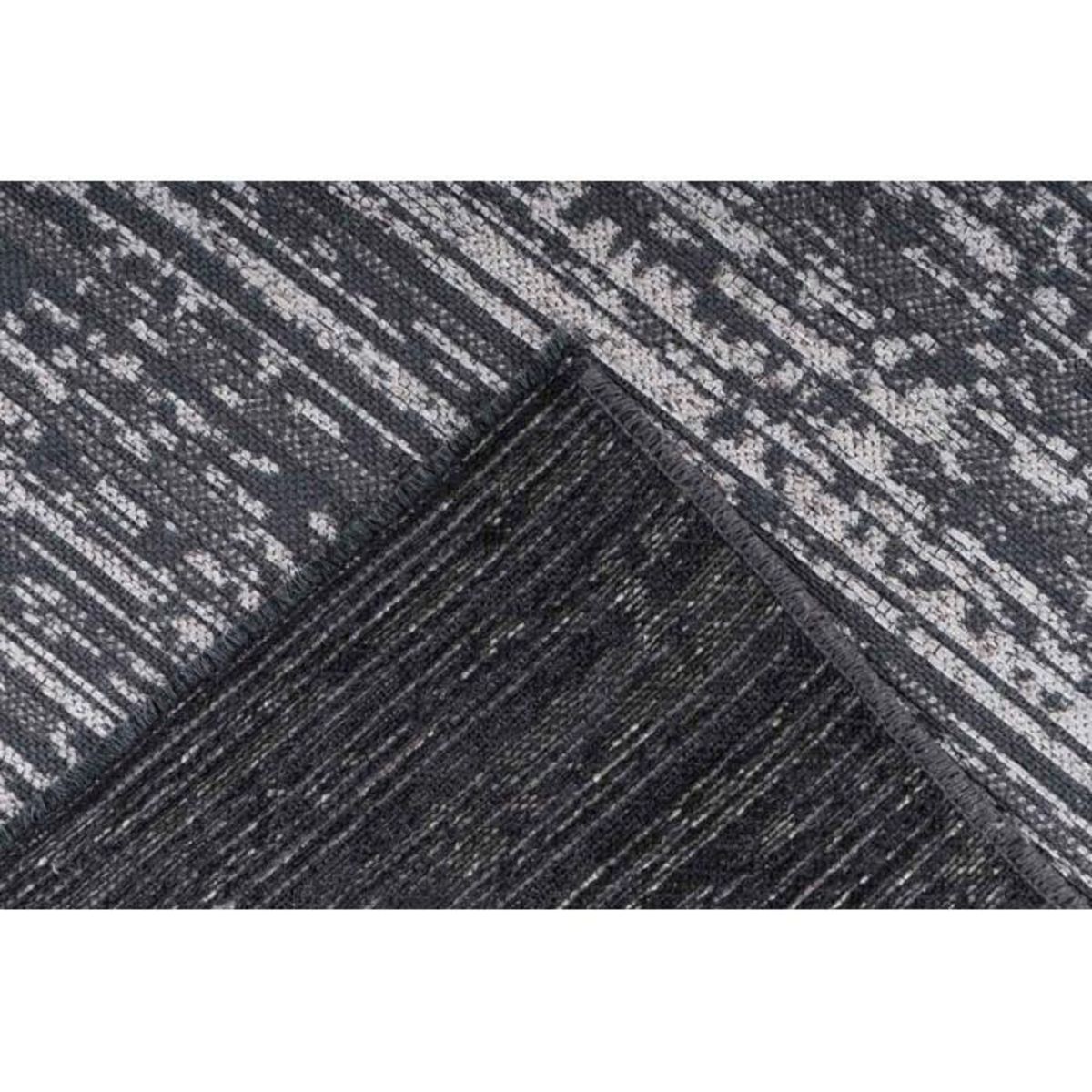 Paris Prix Tapis Tissé à Poils Plats Vintage  Kalevi  Gris