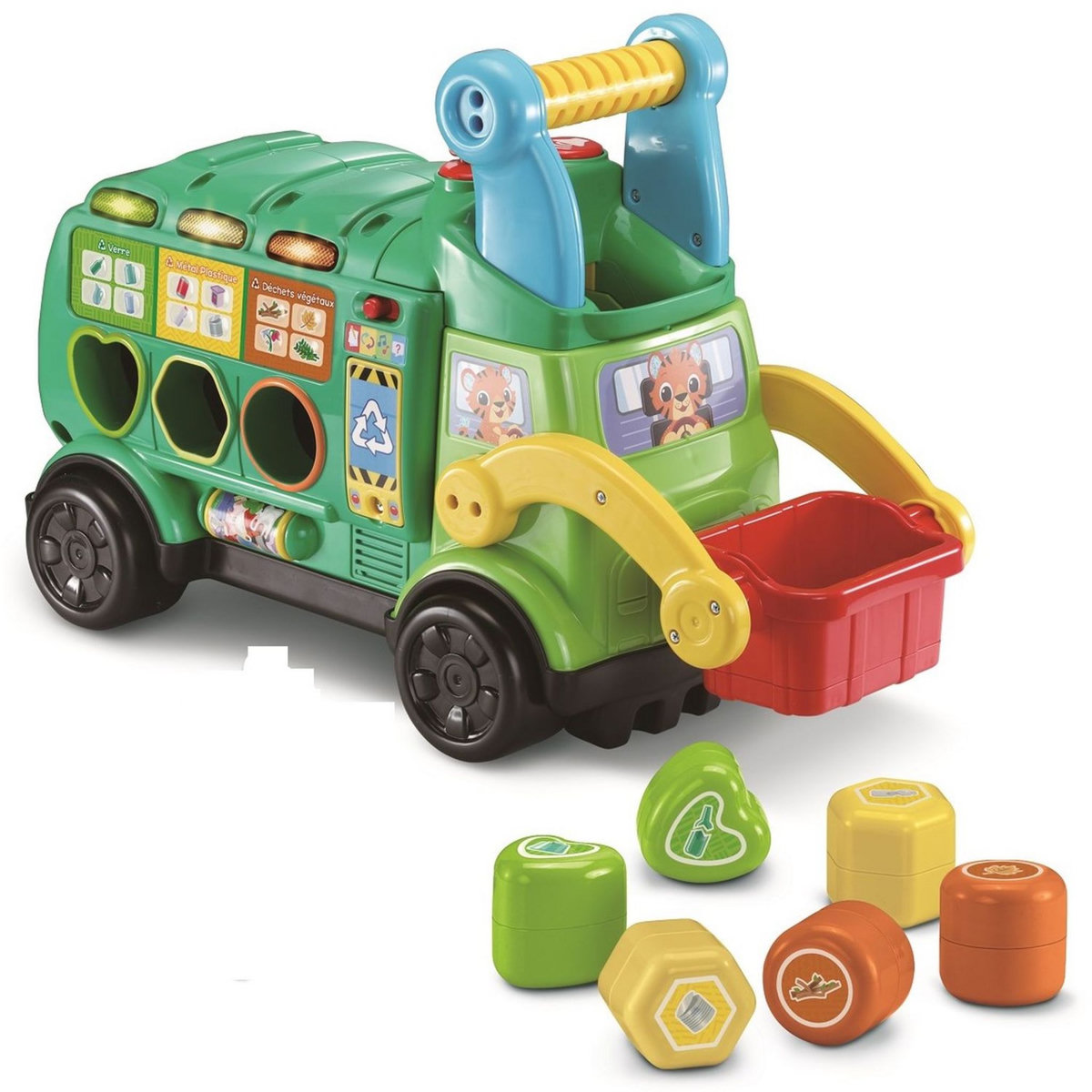 VTECH Maxi camion poubelle recyclo'formes - Plastique réutilisé