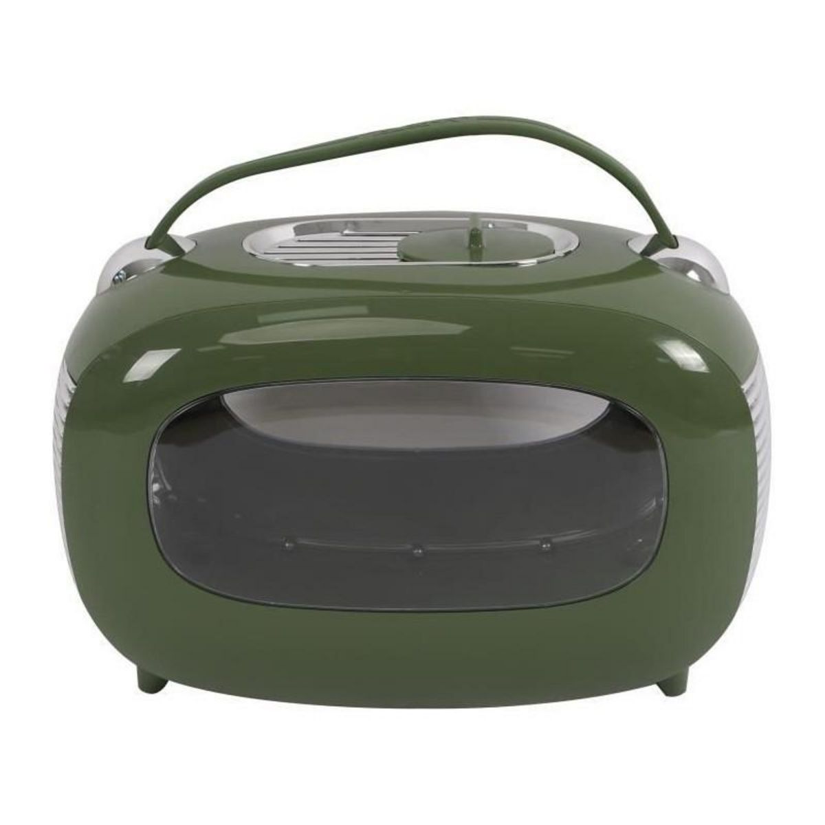 M PETS Caisse de transport - M PETS - SIXTIES Classic - Poignée - Bandouliere - Ouverture latérale - 5 kg max - Vert