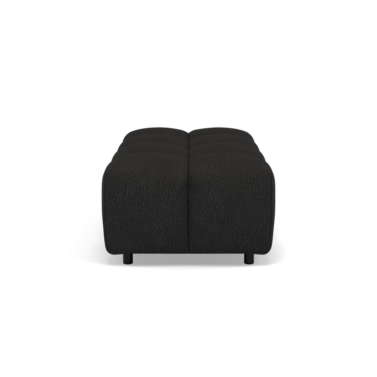 LISA DESIGN Adelaide - pouf en tissu texturé