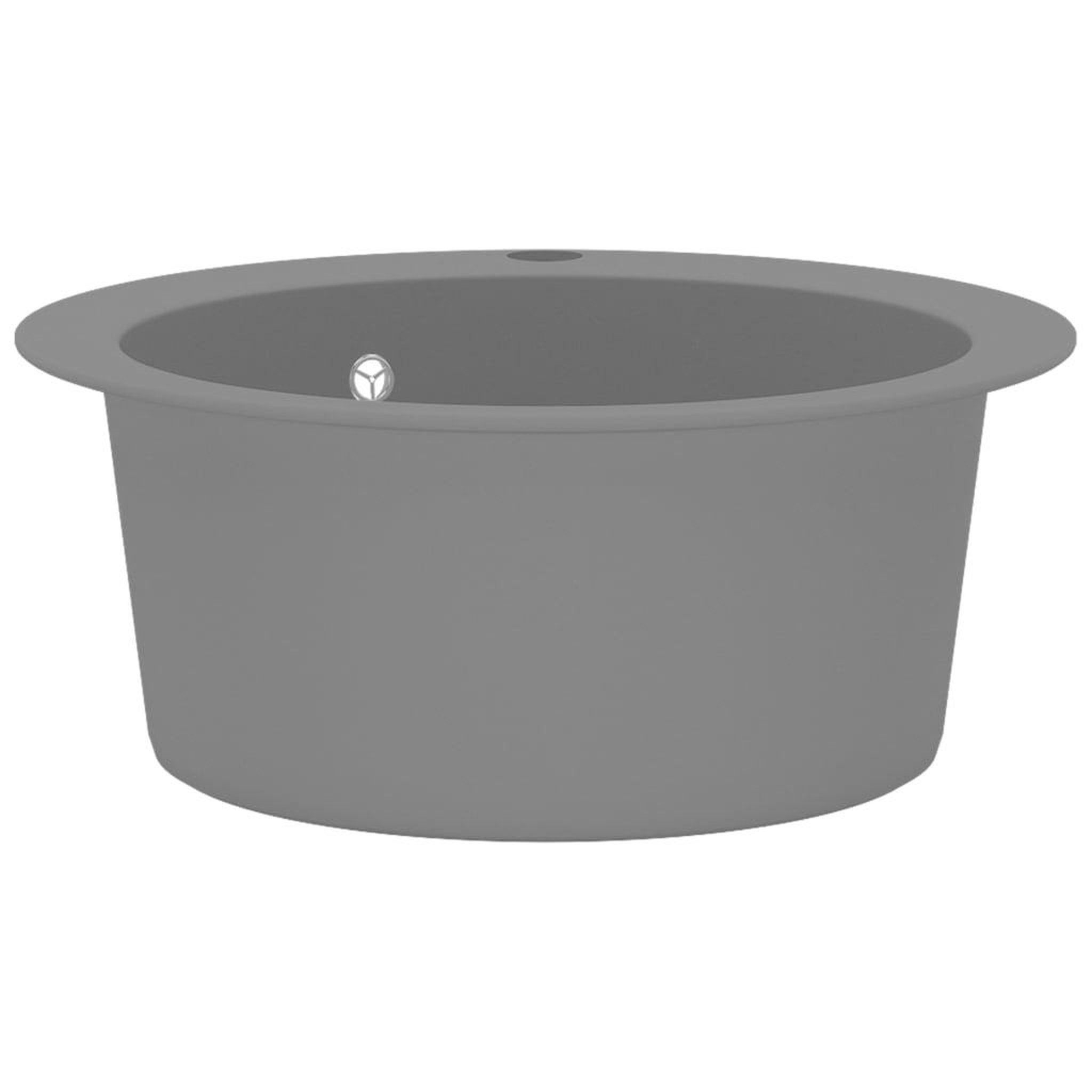 Voir la diapositive 5 : VIDAXL Evier de cuisine en granit Bac unique Rond Gris