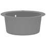 Voir la diapositive 5 : VIDAXL Evier de cuisine en granit Bac unique Rond Gris