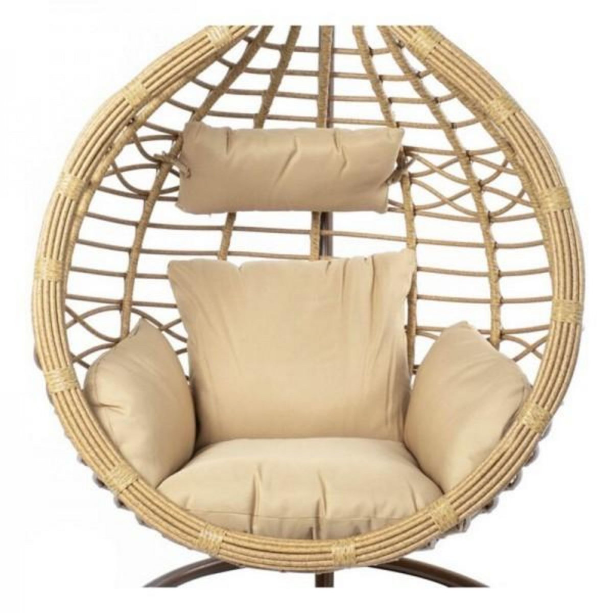MARKET24 Fauteuil DKD Home Decor Beige Aluminium Rotin (100 x 70 x 185 cm)